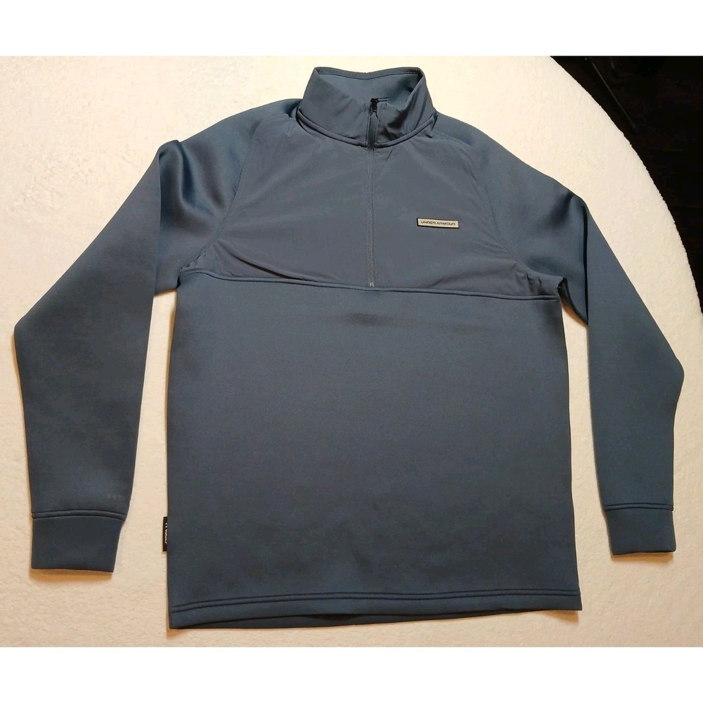 NWT Under Armour Drive Pro Hybrid Half Zip Golf Pullover Navy Blu Men's Medium M